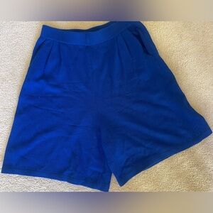 St John By Marie Gray Knits Sportswear Shorts Blue Sz 8